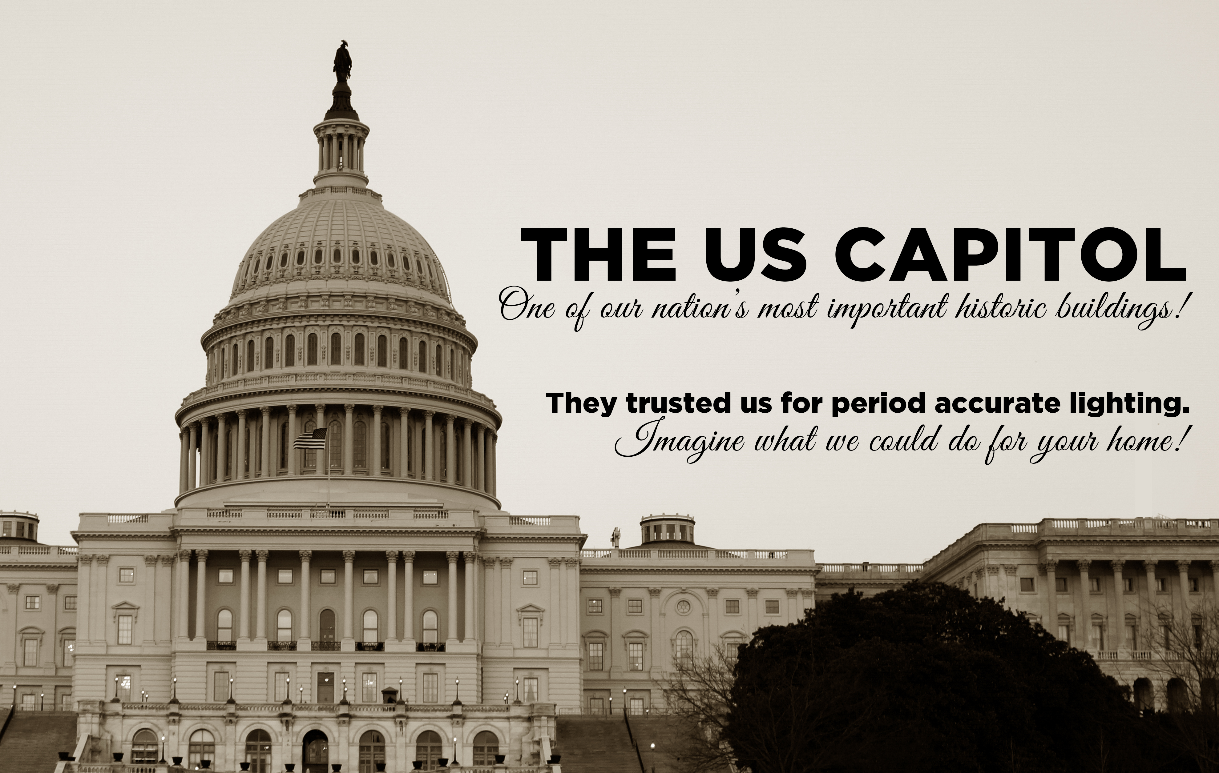 CLC has lighting fixtures presently hanging in the The US Capitol in Washington, DC 